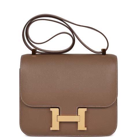 Hermes Constance 24 Etoupe Epsom Gold Hardware